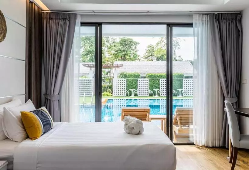 キングサイズベッドのスタンダードルーム, Chaolao Cabana Resort