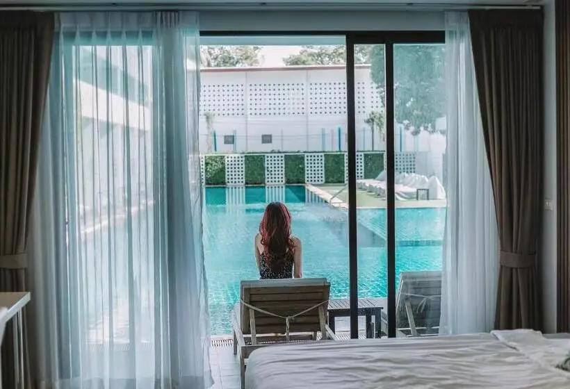 キングサイズベッドのスタンダードルーム, Chaolao Cabana Resort