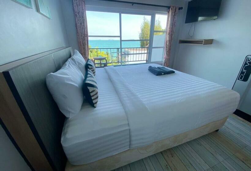 غرفة ديلوكس مطلّة علي البحر مزوَّدة بشُرفة, Samed Seaside Resort