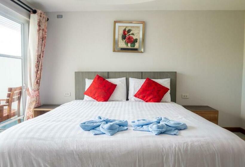 غرفة ديلوكس مطلّة علي البحر مزوَّدة بشُرفة, Samed Seaside Resort