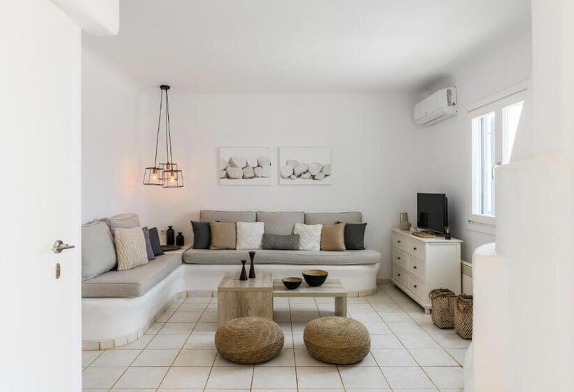 스위트 킹사이즈 침대, Sea Rock & Sky Private Mykonos Residence