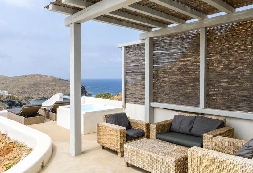 带大床的套房, Sea Rock & Sky Private Mykonos Residence