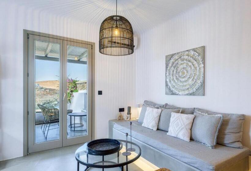 オーシャンビューの1ベッドルームビラ, Sea Rock & Sky Private Mykonos Residence