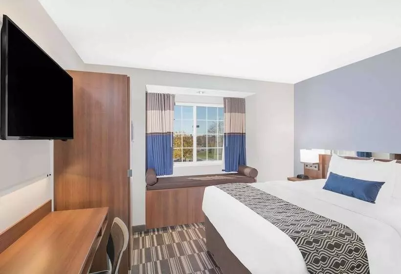 身障者適用クイーンサイズベッドルーム, Microtel Inn & Suites By Wyndham Binghamton