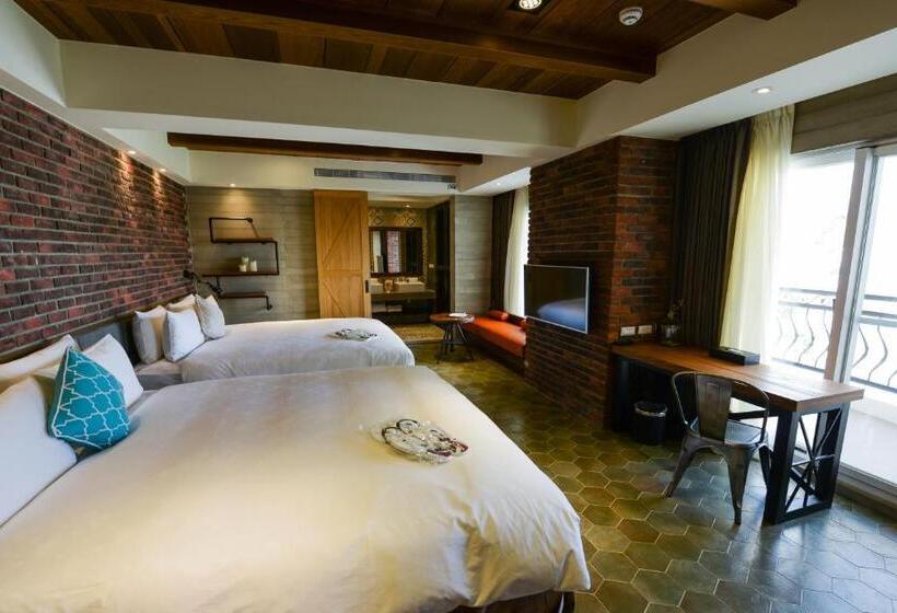 اتاق استاندارد چهار تخته با چشم‌انداز دریا, Kenting 4 Sisters Villa