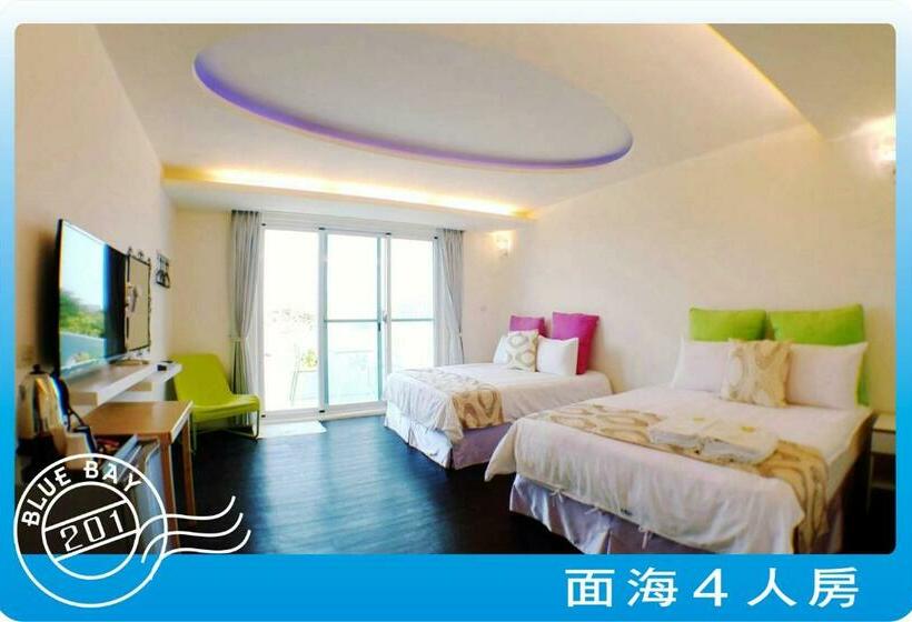 اتاق استاندارد چهارنفره با بالکن, Kenting Blue Bay Inn