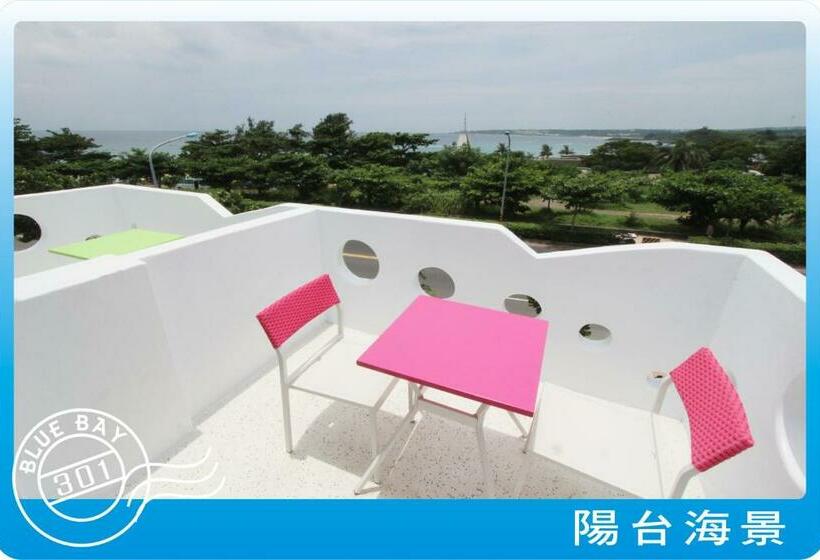اتاق استاندارد با بالکن و چشمانداز دریا, Kenting Blue Bay Inn