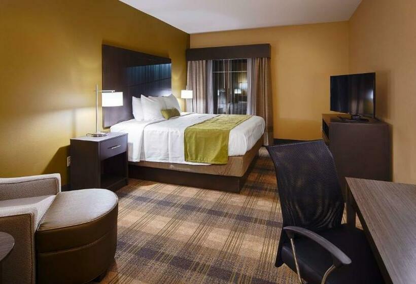 キングサイズベッドのスタンダードルーム, Best Western Plus New Orleans Airport