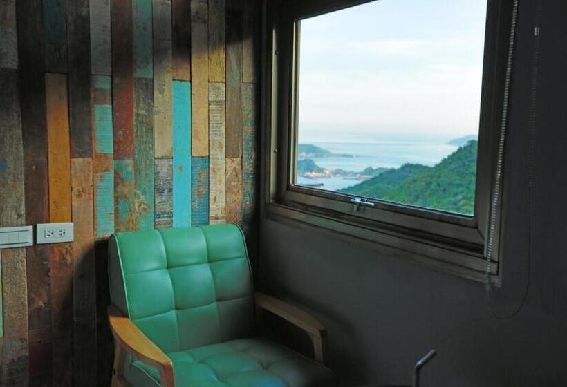 اتاق لوکس با چشم‌انداز دریا, Jiufen Happyland B&b
