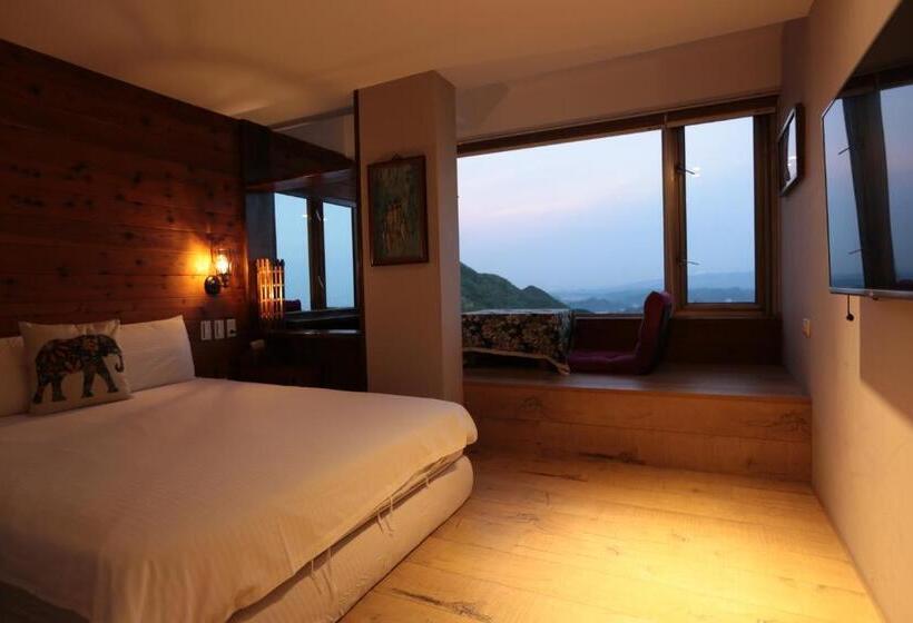 اتاق استاندارد با چشم‌انداز دریا, Jiufen Happyland B&b