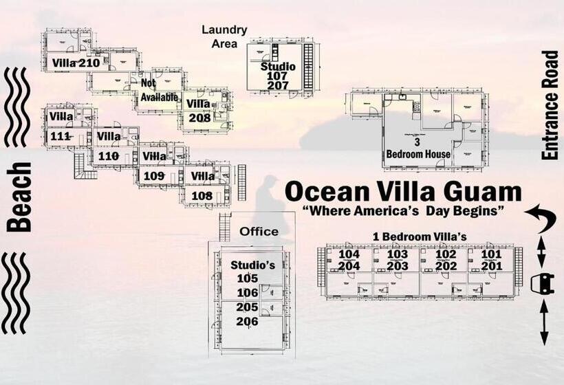 ３ベッドルームハウス, Ocean Villa Guam