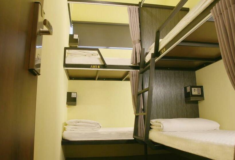 اتاق استاندارد چهارنفره با سرویس بهداشتی مشترک, Backpackers Hostel Taipei Changchun