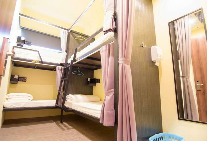 اتاق استاندارد چهارنفره با سرویس بهداشتی مشترک, Backpackers Hostel Taipei Changchun