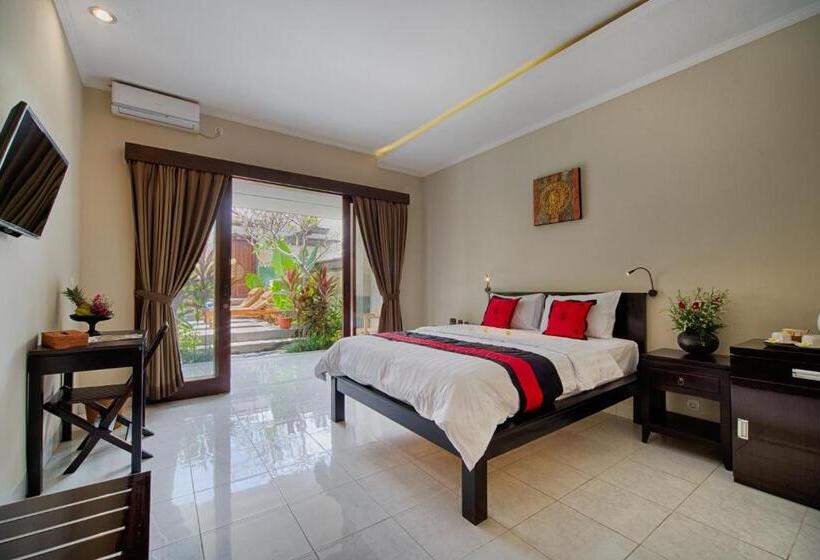 プールの見えるデラックスルーム, Puri Canggu Villas & Rooms
