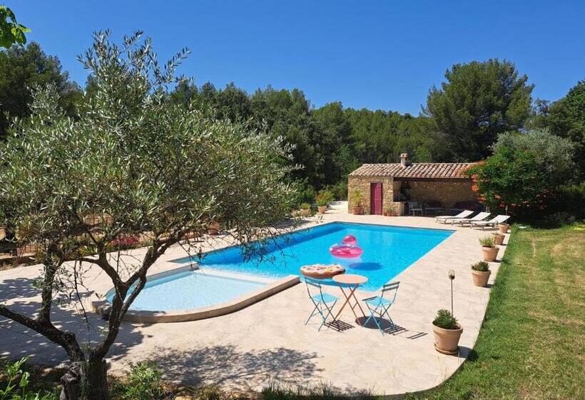 带大床的标准间, Mas Des Rochers Case Bambou