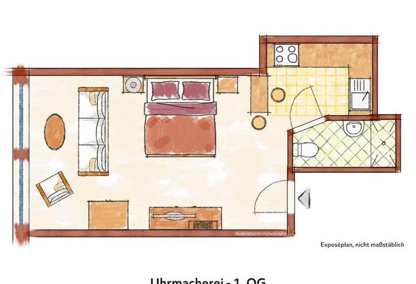 شقة سوبريور غرفة واحدة, Altstadtjuwel