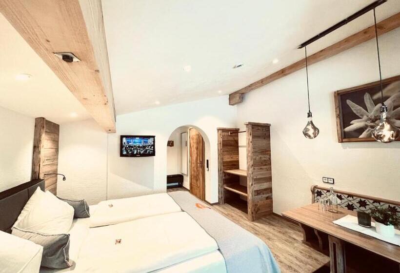 דירה בת חדר שינה 1 עם מרפסת, Pension Kreuzeck   Dein Glücksplatz Am Lech