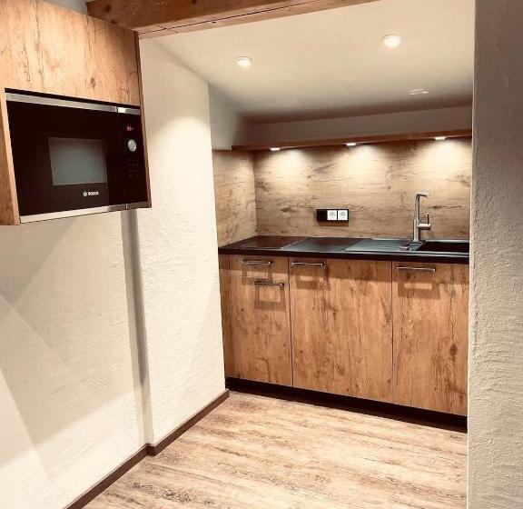 דירה בת חדר שינה 1 עם מרפסת, Pension Kreuzeck   Dein Glücksplatz Am Lech