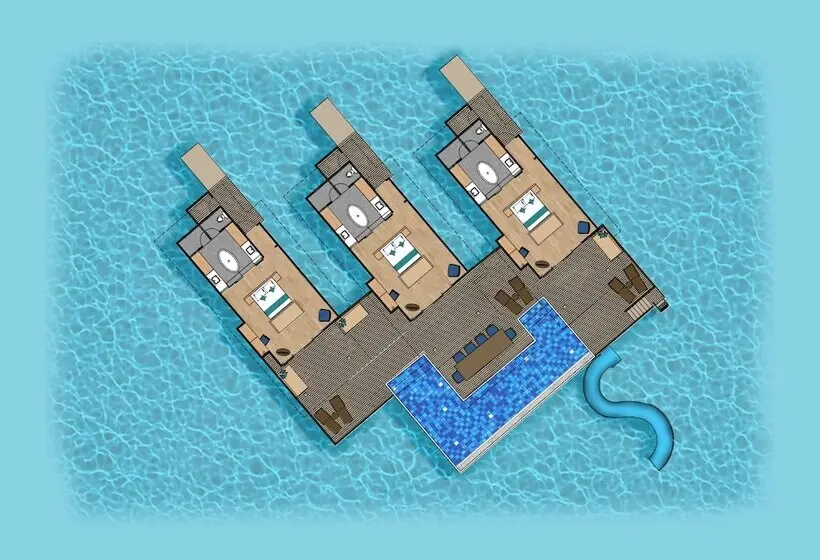 ویلای 3 خوابه با استخر, Siyam World Maldives