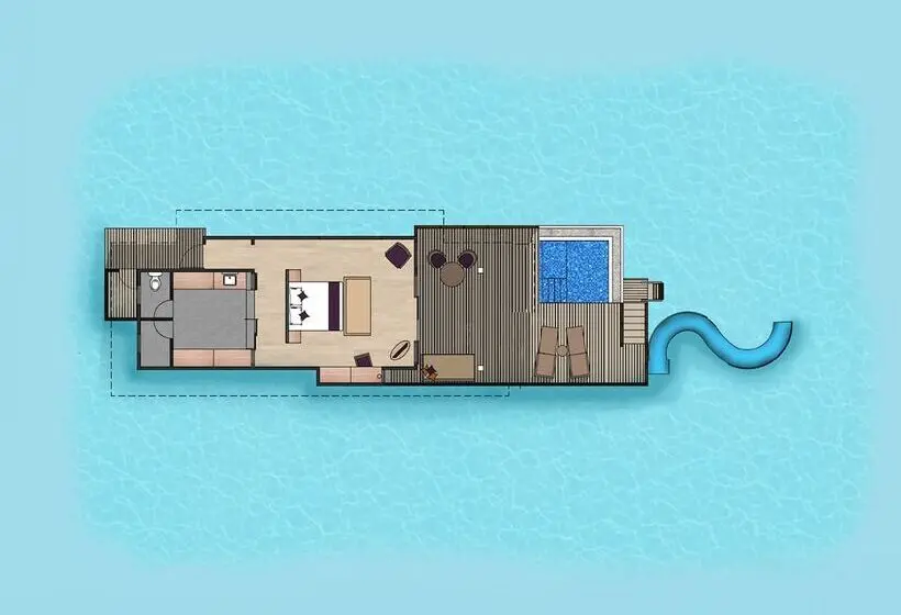 ویلای یک اتاق خوابه با استخر شنا, Siyam World Maldives