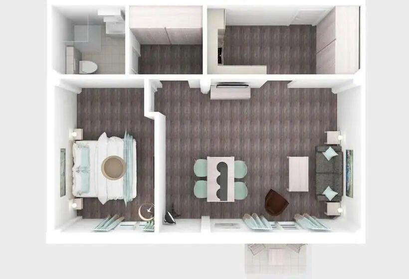 バルコニー付き１ベッドルームアパートメント, Ohlerich Speicher App_ 30