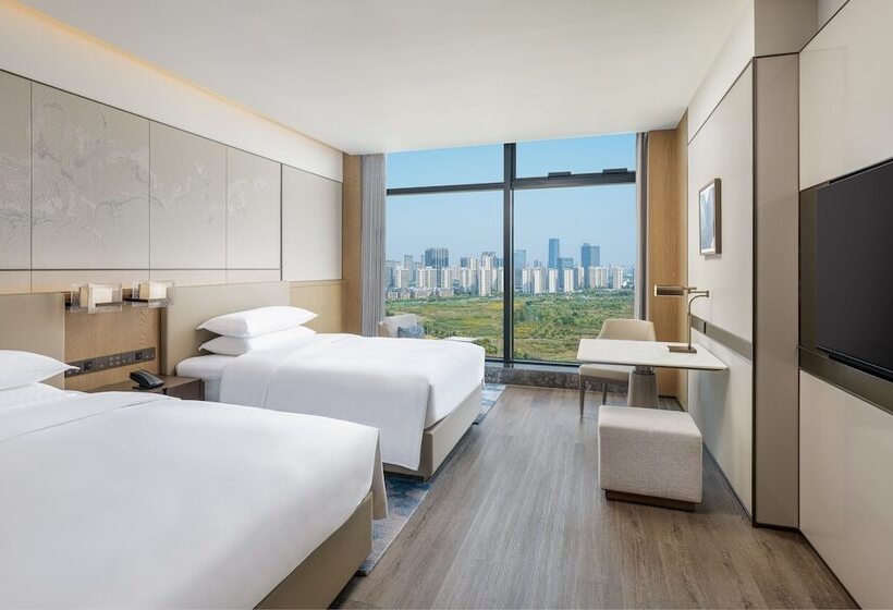 琮城市景观的豪华间, Shaoxing Marriott Hotel Shangyu