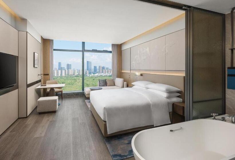 带大床的俱乐部房间, Shaoxing Marriott Hotel Shangyu