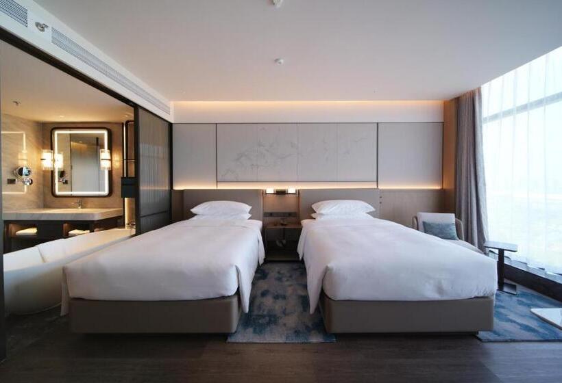 琮城市景观的豪华间, Shaoxing Marriott Hotel Shangyu