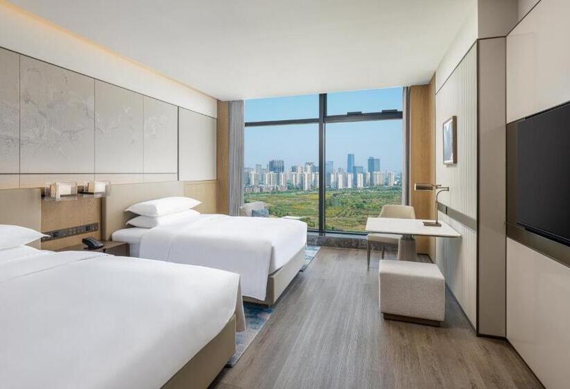 琮城市景观的豪华间, Shaoxing Marriott Hotel Shangyu