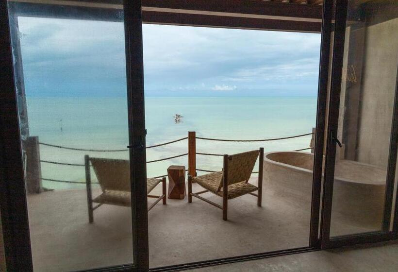 סוויטת ג'וניור נוף לים, Awa Holbox Hotel Boutique Beach Front