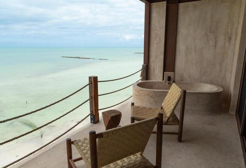 סוויטת ג'וניור נוף לים, Awa Holbox Hotel Boutique Beach Front