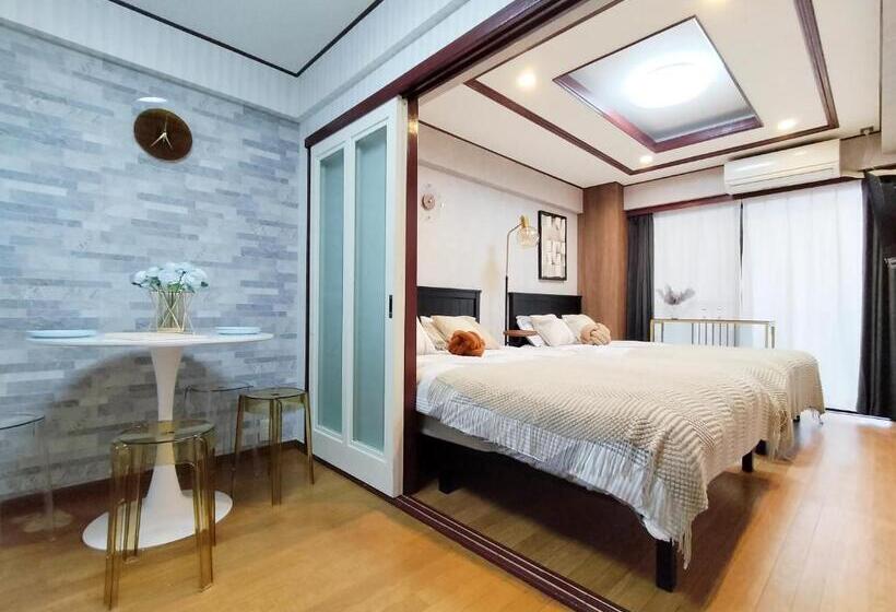 バルコニー付き１ベッドルームアパートメント, D35新宿最中心 東新宿站5分 Shinjuku Center 5 Mins To Station, Max 4p 新宿 涉谷 表参道 池袋 上野 代代木 银座 原宿