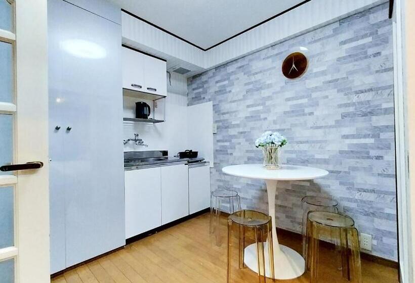 バルコニー付き１ベッドルームアパートメント, D35新宿最中心 東新宿站5分 Shinjuku Center 5 Mins To Station, Max 4p 新宿 涉谷 表参道 池袋 上野 代代木 银座 原宿