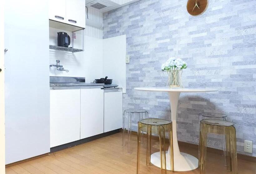 バルコニー付き１ベッドルームアパートメント, D35新宿最中心 東新宿站5分 Shinjuku Center 5 Mins To Station, Max 4p 新宿 涉谷 表参道 池袋 上野 代代木 银座 原宿