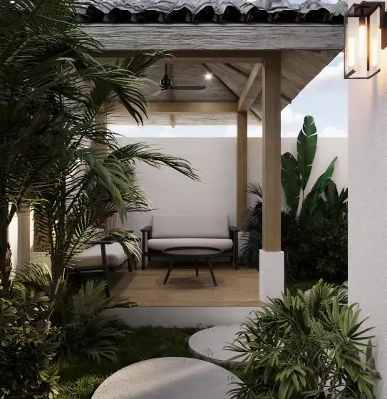 テラス付き1ベッドルームアパートメント, Sarang Apartments By Evdekimi Ubud