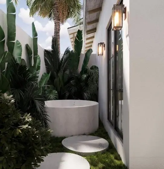 テラス付き1ベッドルームアパートメント, Sarang Apartments By Evdekimi Ubud