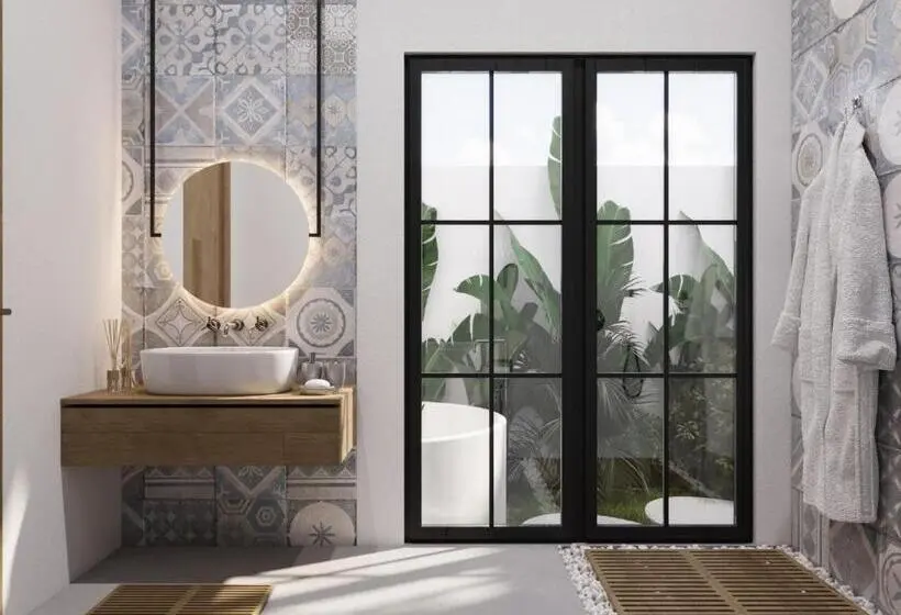 庭の見える1ベッドルームアパートメント, Sarang Apartments By Evdekimi Ubud