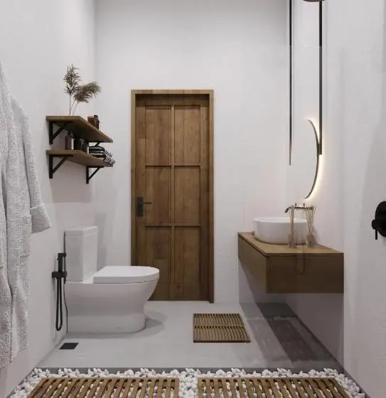 バルコニー付き1ベッドルームアパートメント, Sarang Apartments By Evdekimi Ubud