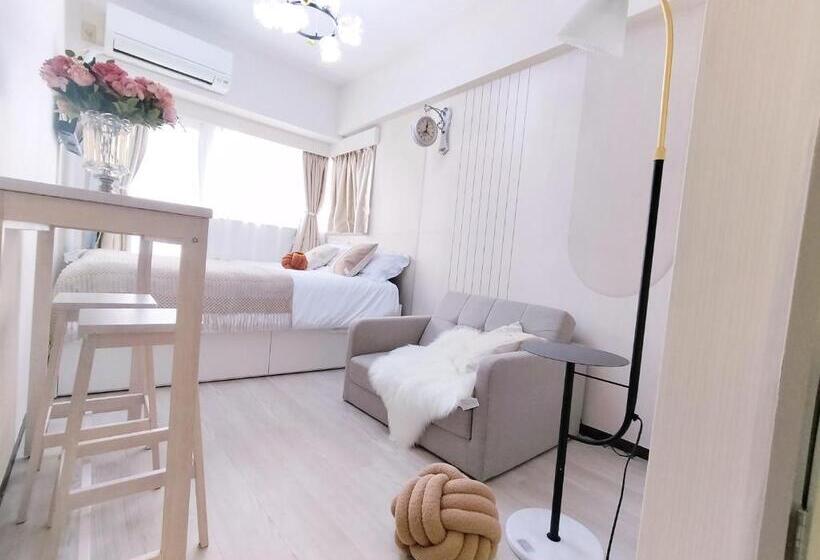 带1个卧室的带阳台的公寓, Z87新宿最中心 東新宿站5分 Shinjuku Center 5 Mins To Station, Max 3p 新宿 涉谷 表参道 池袋 上野 代代木 银座 原宿