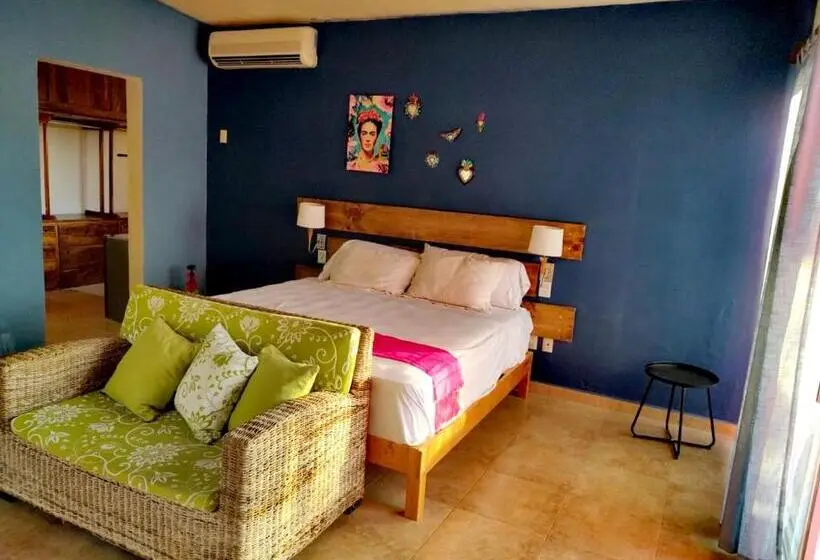 اتاق استاندارد با تخت بزرگ, Estudio Con Aroma A Oaxaca