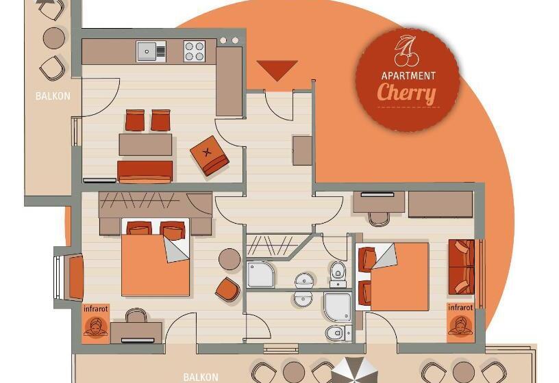 Апартаменты 2 Спальни, Apart Matthias