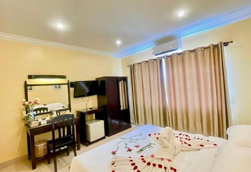 חדר דלוקס נוף בריכה, Harmony Indochine D Angkor