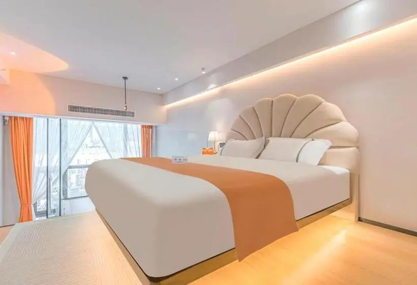 デラックスルーム, Kunming Dianchi Mideel International Apartment   South Asian Style Fuhai Metro