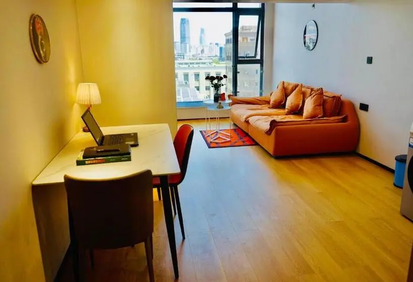 デラックスルーム, Kunming Dianchi Mideel International Apartment   South Asian Style Fuhai Metro