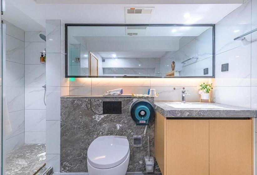 Номер Deluxe, Kunming Dianchi Mideel International Apartment   South Asian Style Fuhai Metro