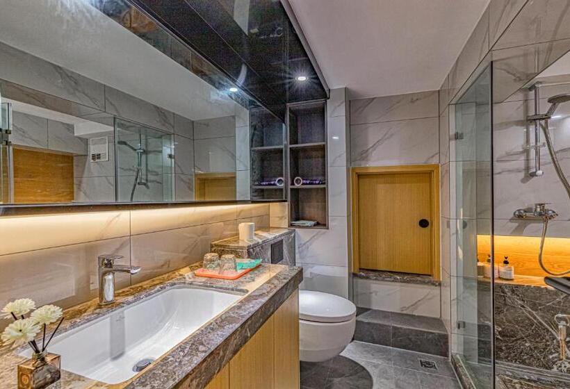 Семейный Номер Deluxe, Kunming Dianchi Mideel International Apartment   South Asian Style Fuhai Metro