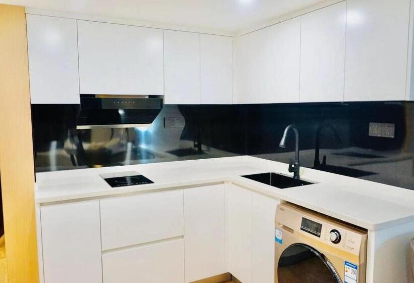Люкс Повышенной Комфортности, Kunming Dianchi Mideel International Apartment   South Asian Style Fuhai Metro