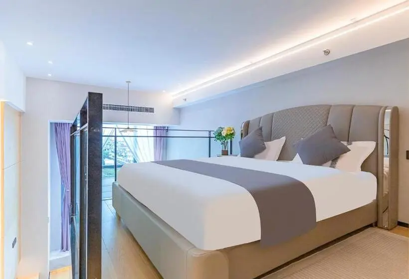 ビジネスルーム, Kunming Dianchi Mideel International Apartment   South Asian Style Fuhai Metro