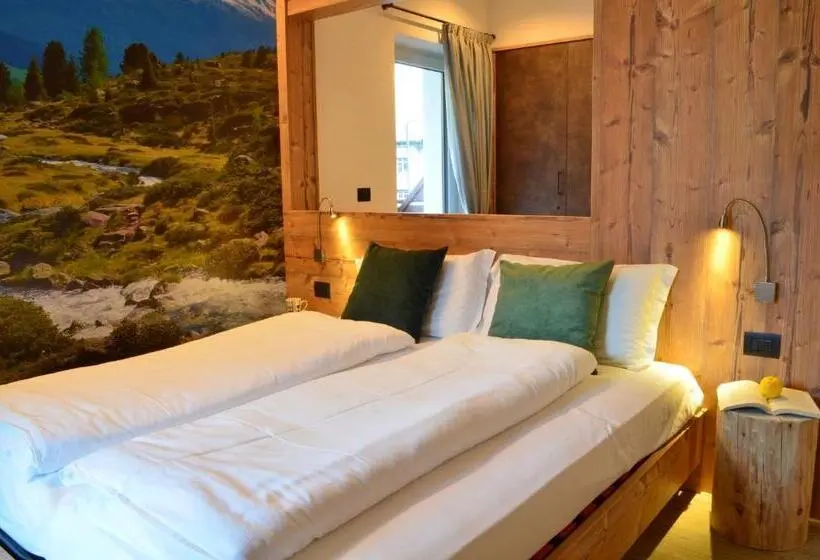 山の見えるスーペリアルーム, Aria Alpina Guest House Affittacamere