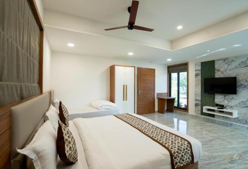 스탠다드 룸 킹사이즈 침대, Daksh Eden Greenz  A Luxury Resort In Sasan Gir